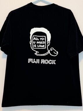 Fuji Rock 2022 Heavyweight T Shirt Black Graphic Back Print M